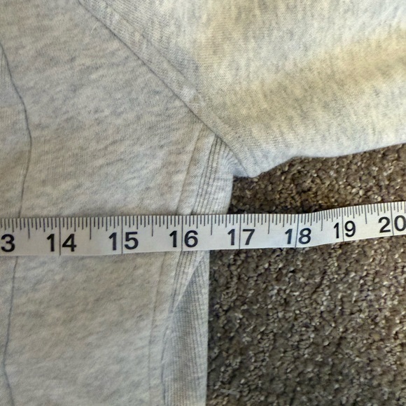 Lululemon Scuba Hoodie *Light Cotton Fleece Heathered Silver Lake Slub Size 6 - Picture 9 of 10